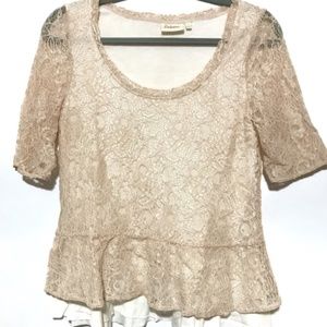 Deletta Anthroplogie Lace Blouse